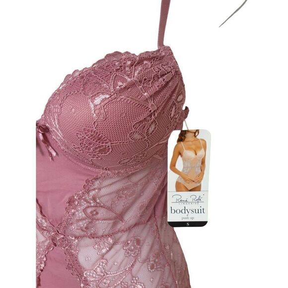 Rene Rofe Push Up Bodysuit Lace Sexy Teddy Lingerie Bodysuit NWT - Picture 2 of 9